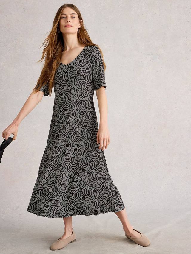 Платье-миди Madeline Swirl Jersey White Stuff, Black/Ivory
Платье-миди Madeline Swirl Jersey White Stuff, Black/Ivory