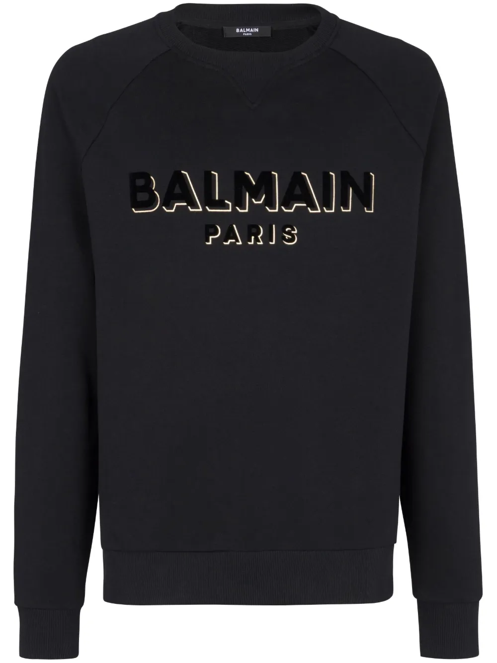 Толстовка с логотипом BALMAIN, черный 
Толстовка с логотипом BALMAIN, черный