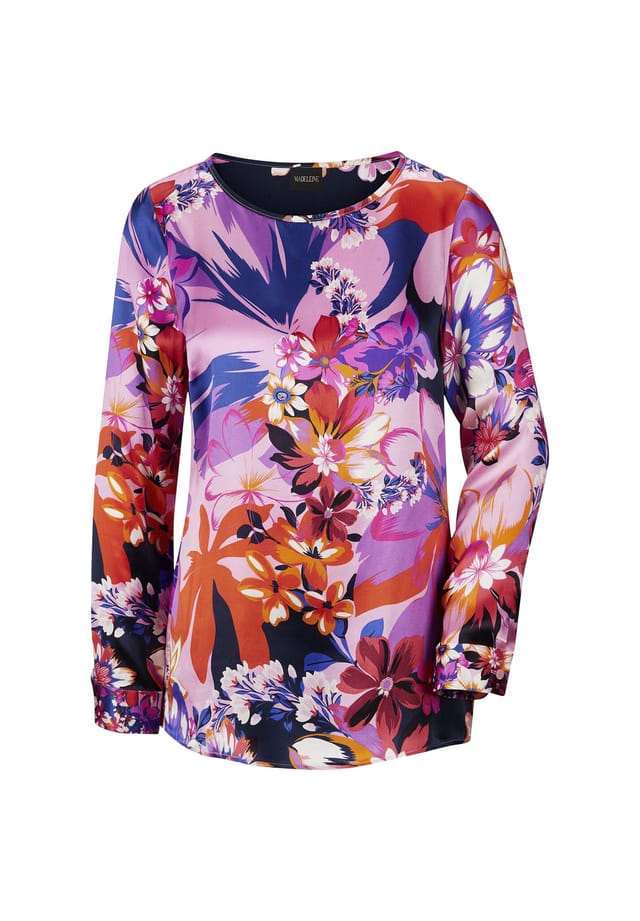 Шелковая блузка с цветочным принтом Madeleine, мультиколор
Шелковая блузка с цветочным принтом Madeleine, мультиколор