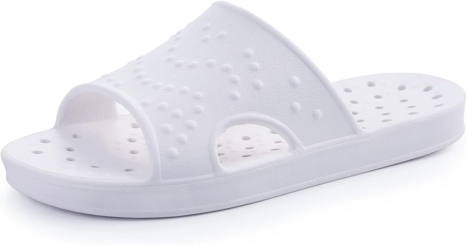 Женские и мужские шлепанцы shevalues с поддержкой свода стопы, быстро сохнущие, для бассейна, легкие пляжные сандалии с дренажными отверстиями, белый
Женские и мужские шлепанцы shevalues с поддержкой свода стопы, быстро сохнущие, для бассейна, легкие пляжные сандалии с дренажными отверстиями, белый