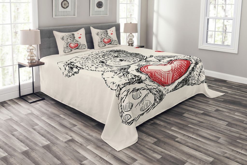 Комплект покрывала ABAKUHAUS Doodle, детализированный плюшевый мишка, комплект с моющимися наволочками, для односпальных кроватей 264 x 220 см, красный, черный, белый
Комплект покрывала ABAKUHAUS Doodle, детализированный плюшевый мишка, комплект с моющимися наволочками, для односпальных кроватей 264 x 220 см, красный, черный, белый