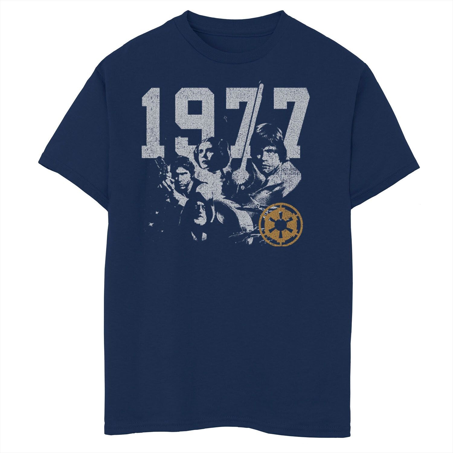 Винтажная футболка Rebel Group 1977 года для мальчиков 8–20 лет со «Звездными войнами» Licensed Character, синий
Винтажная футболка Rebel Group 1977 года для мальчиков 8–20 лет со «Звездными войнами» Licensed Character, синий