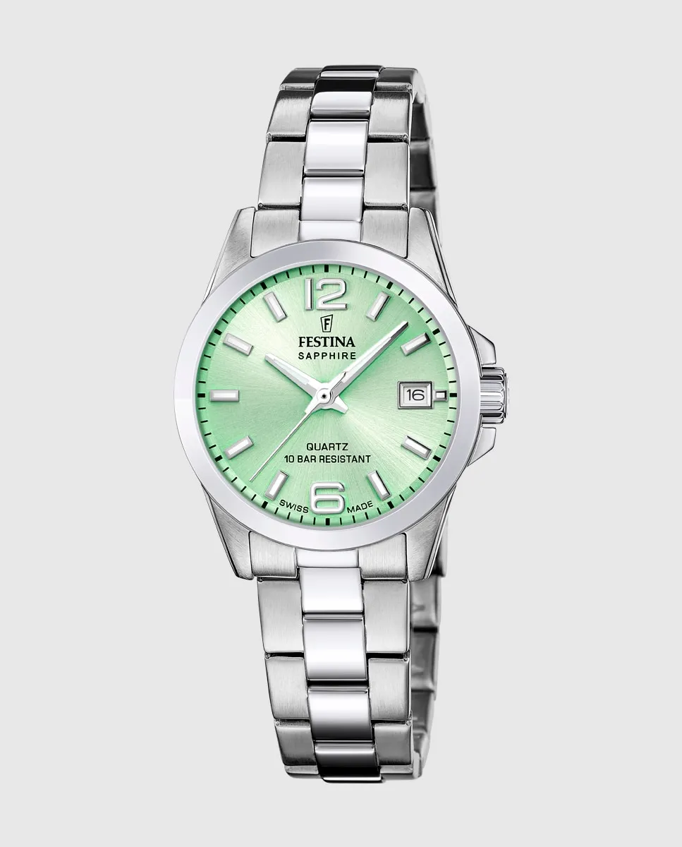 F20049/2 Швейцарские классические стальные серебристые женские часы Festina, серебряный
F20049/2 Швейцарские классические стальные серебристые женские часы Festina, серебряный