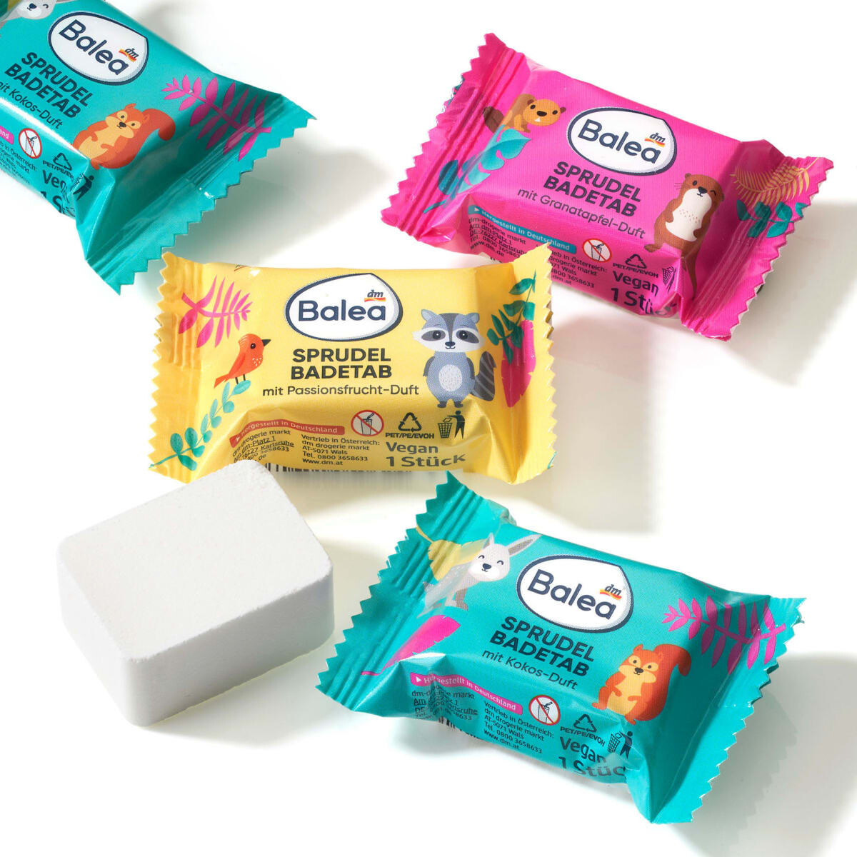 Таблетки для ванны газированные 3 шт. 18 г. Balea
Таблетки для ванны газированные 3 шт. 18 г. Balea