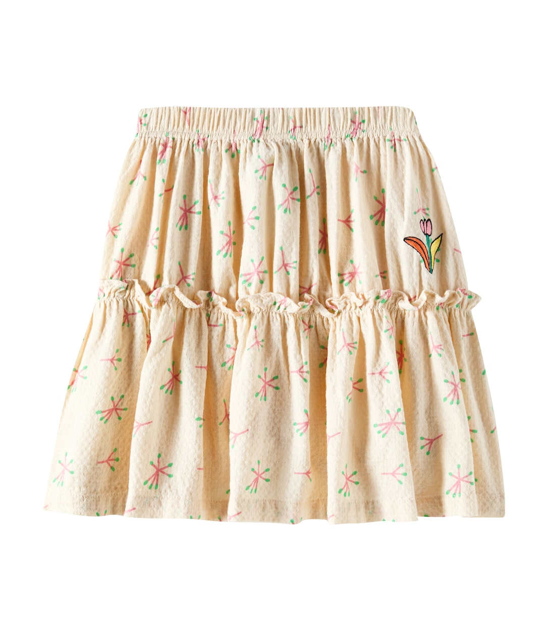 Юбка из хлопкового джерси с рюшами Candy Flower Jellymallow, кремовый
Юбка из хлопкового джерси с рюшами Candy Flower Jellymallow, кремовый