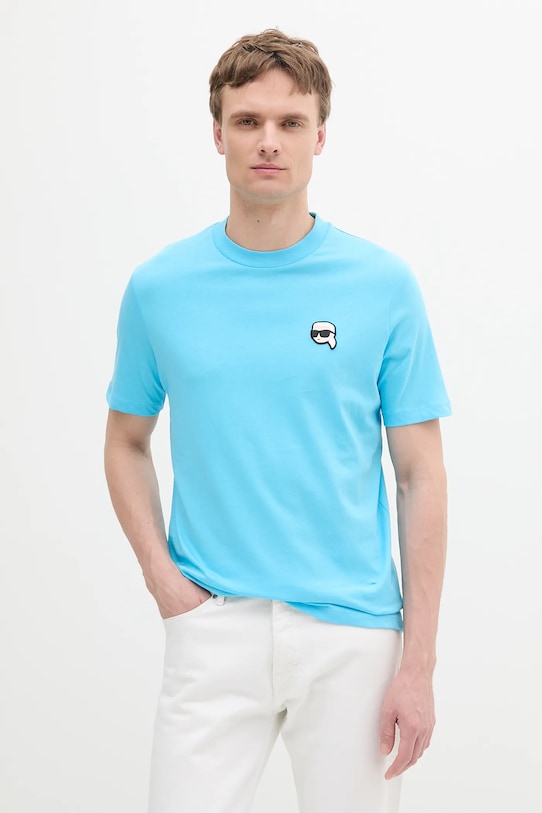 Хлопковая футболка Karl Lagerfeld, синий
Хлопковая футболка Karl Lagerfeld, синий