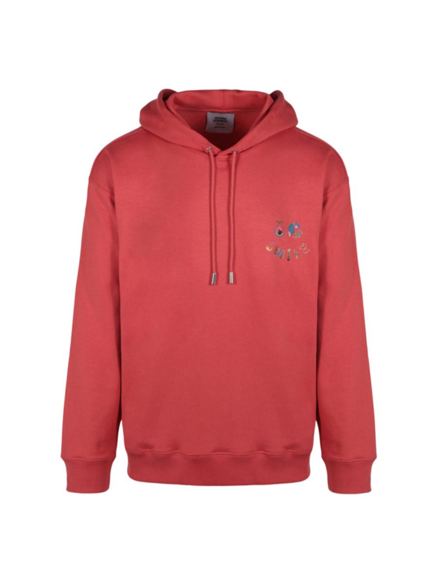 Хлопковая толстовка с капюшоном OC Smile Opening Ceremony, красный 
Хлопковая толстовка с капюшоном OC Smile Opening Ceremony, красный