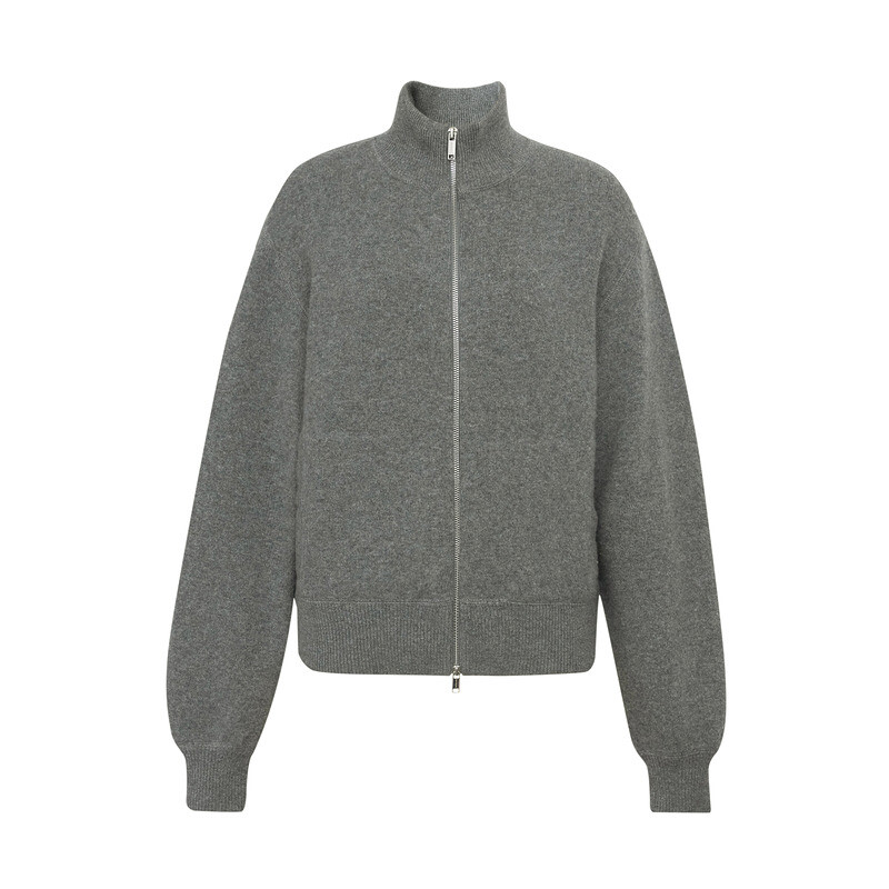 Кардиган Deep Breath двусторонней вязки на молнии из шерсти и кашемира, пепел
Кардиган Deep Breath двусторонней вязки на молнии из шерсти и кашемира, пепел
