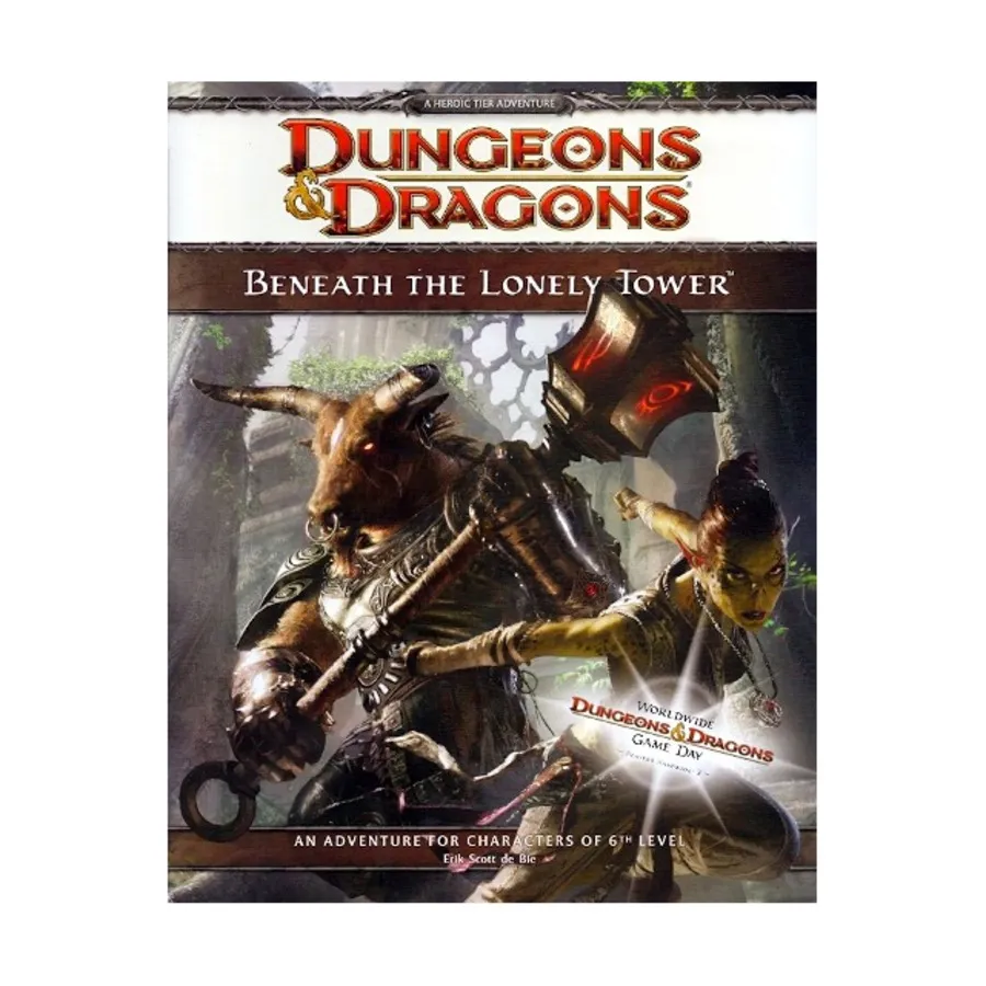 Модуль Beneath the Lonely Tower (Worldwide D&D Game Day), Dungeons & Dragons (4th Edition) - D&D Encounters, Worldwide Gameday, & Other Promotional Items
Модуль Beneath the Lonely Tower (Worldwide D&D Game Day), Dungeons & Dragons (4th Edition) - D&D Encounters, Worldwide Gameday, & Other Promotional Items