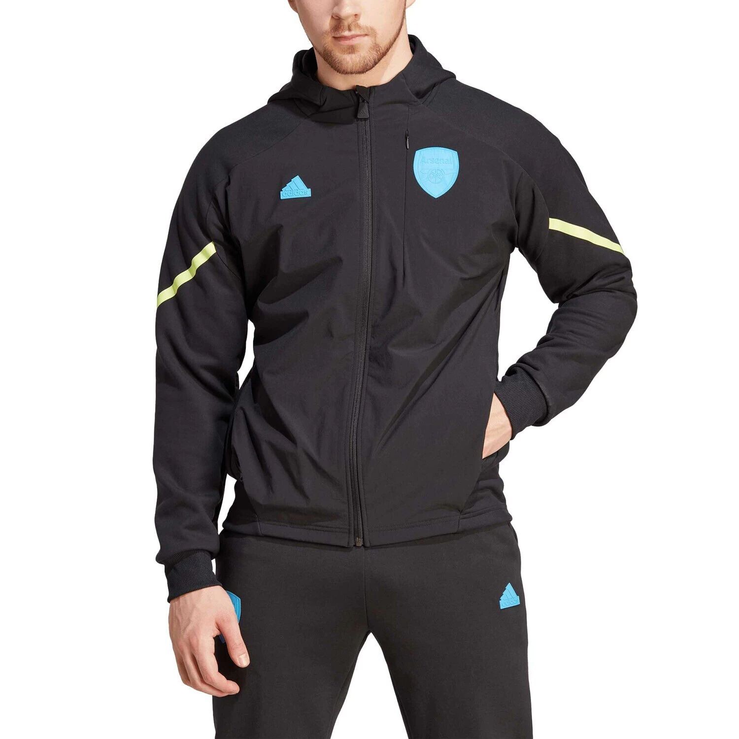 Мужская черная куртка с капюшоном и молнией во всю длину Arsenal Designed for Gameday реглан adidas, Черный, Мужская черная куртка с капюшоном и молнией во всю длину Arsenal Designed for Gameday реглан adidas
Мужская черная куртка с капюшоном и молнией во всю длину Arsenal Designed for Gameday реглан adidas, Черный, Мужская черная куртка с капюшоном и молнией во всю длину Arsenal Designed for Gameday реглан adidas
