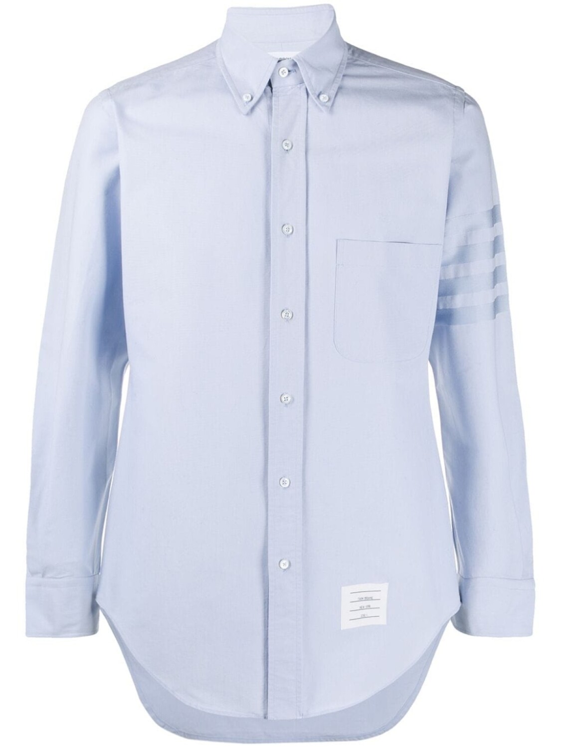 Thom Browne рубашка оксфорд с полосками 4-Bar, синий
Thom Browne рубашка оксфорд с полосками 4-Bar, синий