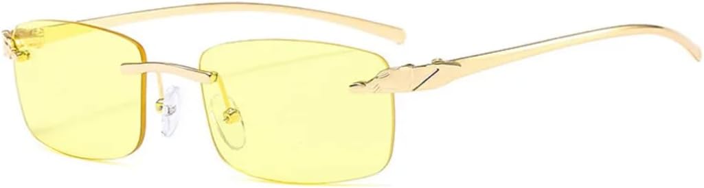 Винтажные солнцезащитные очки без оправы с рисунком гепарда для женщин, конфетные цвета, прозрачные линзы, дизайнерские солнцезащитные очки для мужчин SZVVBKK, Golden Yellow
Винтажные солнцезащитные очки без оправы с рисунком гепарда для женщин, конфетные цвета, прозрачные линзы, дизайнерские солнцезащитные очки для мужчин SZVVBKK, Golden Yellow