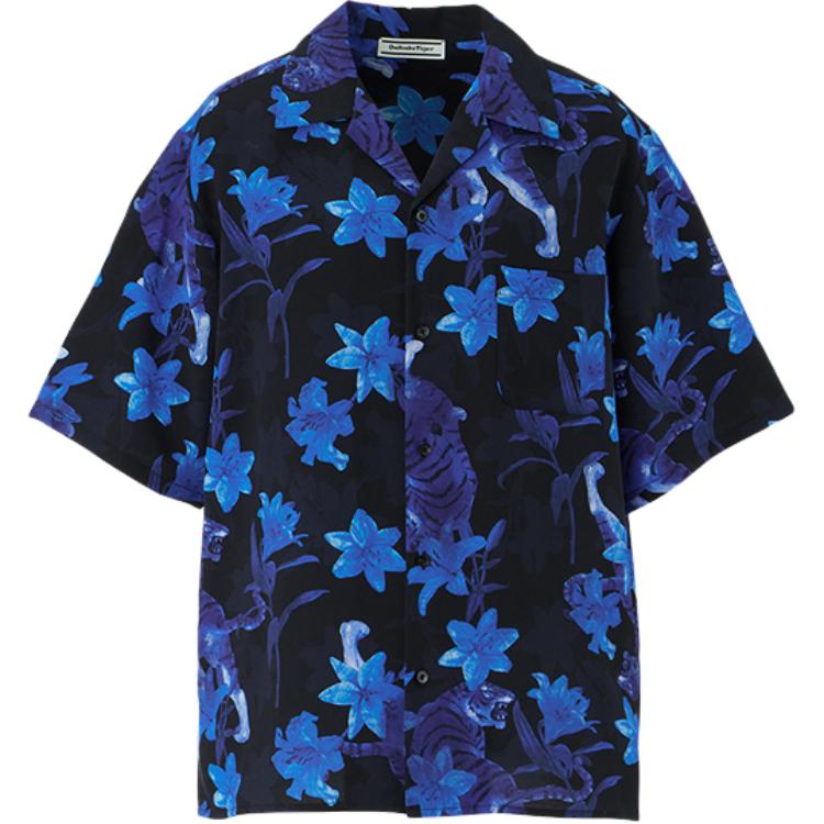 Onitsuka Tiger Мужская синяя рубашка SS24
Onitsuka Tiger Мужская синяя рубашка SS24