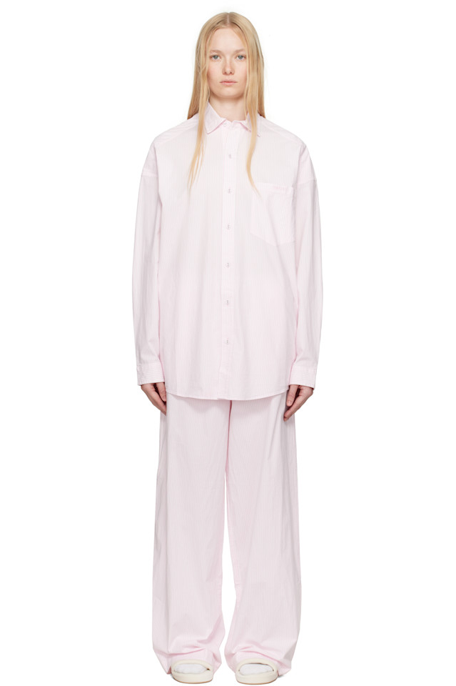 Хлопковый поплин оверсайз пижамный комплект Skims, цвет cherry blossom stripe
Хлопковый поплин оверсайз пижамный комплект Skims, цвет cherry blossom stripe