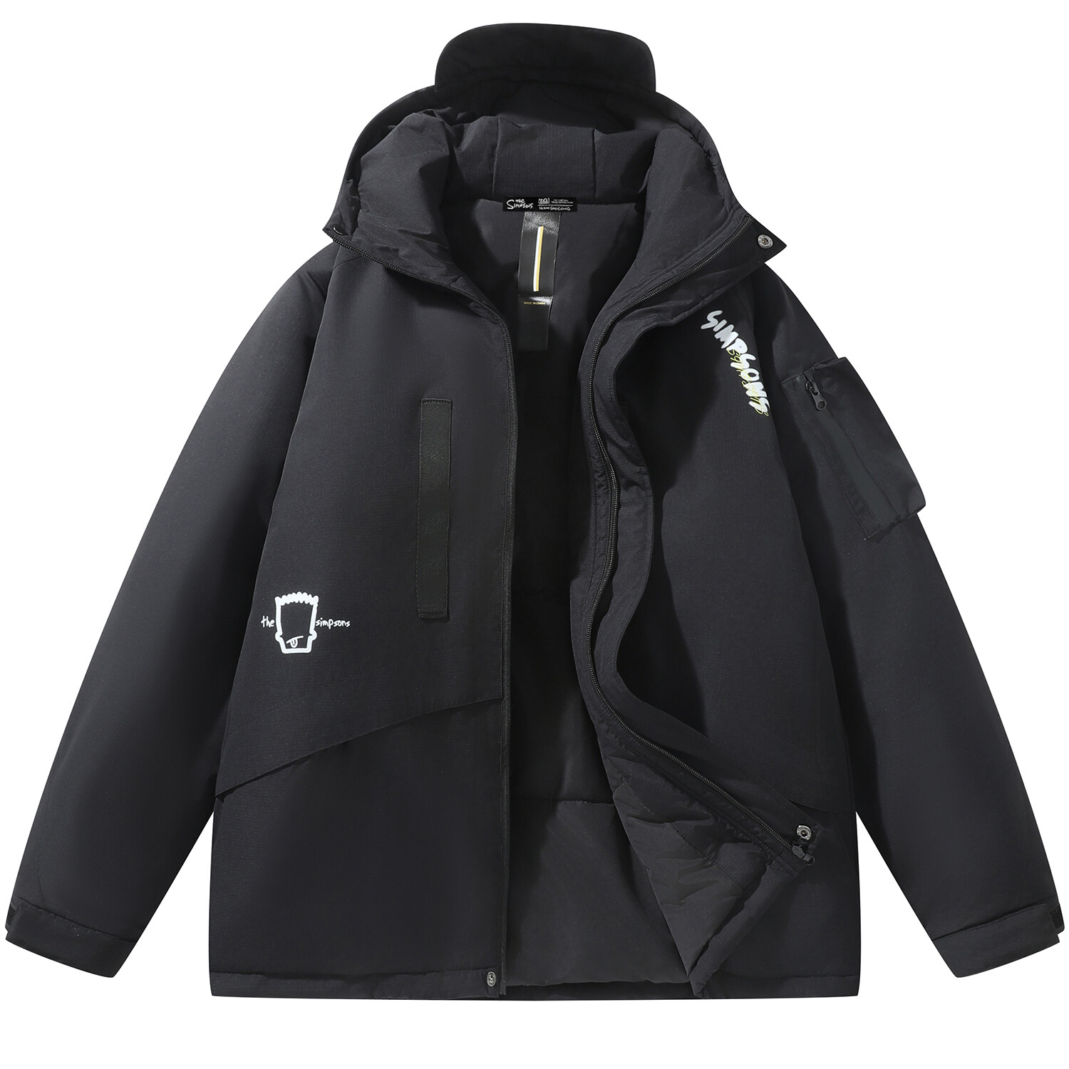 Пуховик унисекс The Simpsons, черный
Пуховик унисекс The Simpsons, черный