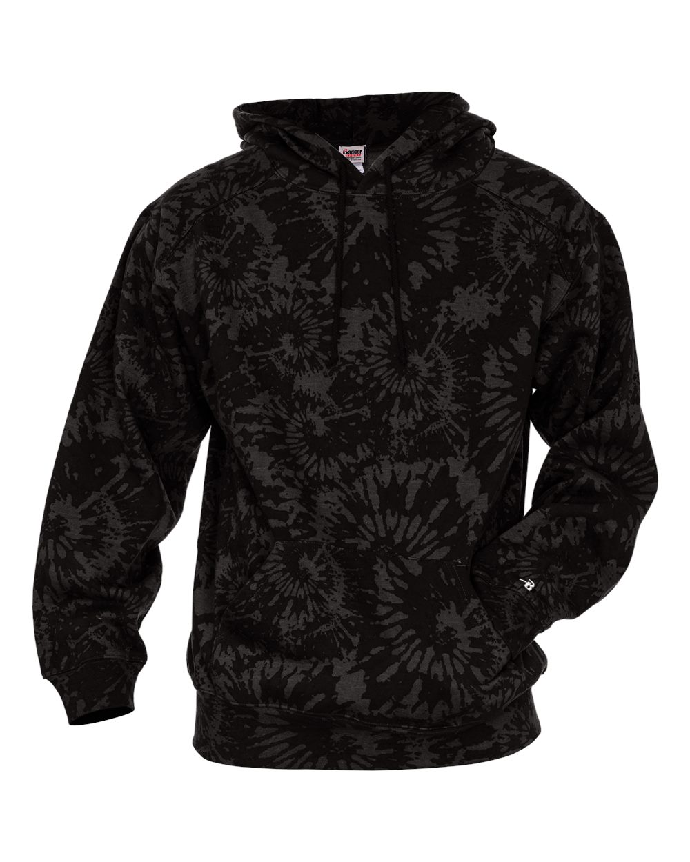Мужская толстовка с капюшоном в стиле тай-дай с трехслойной отделкой Badger, цвет black tie-dye
Мужская толстовка с капюшоном в стиле тай-дай с трехслойной отделкой Badger, цвет black tie-dye
