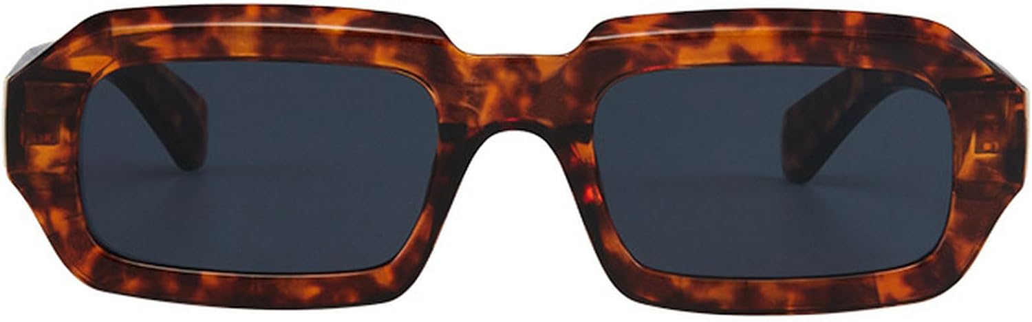 Солнцезащитные очки в толстой прямоугольной оправе для мужчин и женщин, массивные солнцезащитные очки в стиле ретро, простые дизайнерские прямоугольные очки mincl, Leopard Gray
Солнцезащитные очки в толстой прямоугольной оправе для мужчин и женщин, массивные солнцезащитные очки в стиле ретро, простые дизайнерские прямоугольные очки mincl, Leopard Gray