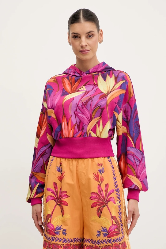 Хлопковая толстовка x Farm Rio Adidas, розовый
Хлопковая толстовка x Farm Rio Adidas, розовый