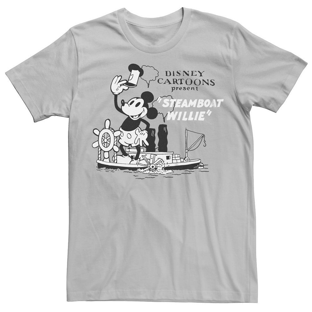 Мужская футболка Steamboat Willie с Микки Маусом Disney's Licensed Character, цвет Silver
Мужская футболка Steamboat Willie с Микки Маусом Disney's Licensed Character, цвет Silver