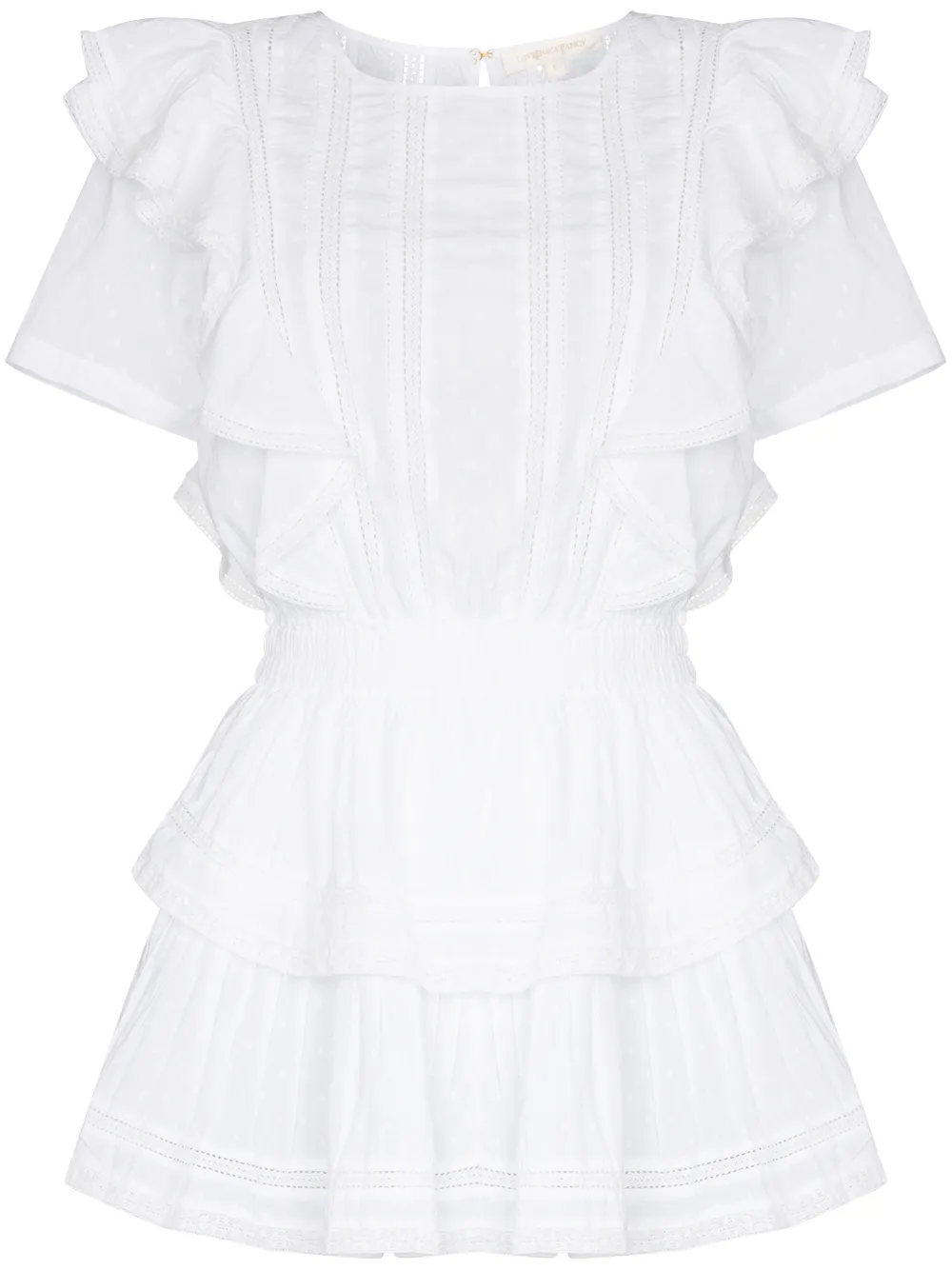 Платье мини Natasha с оборками LoveShackFancy, белый
Платье мини Natasha с оборками LoveShackFancy, белый