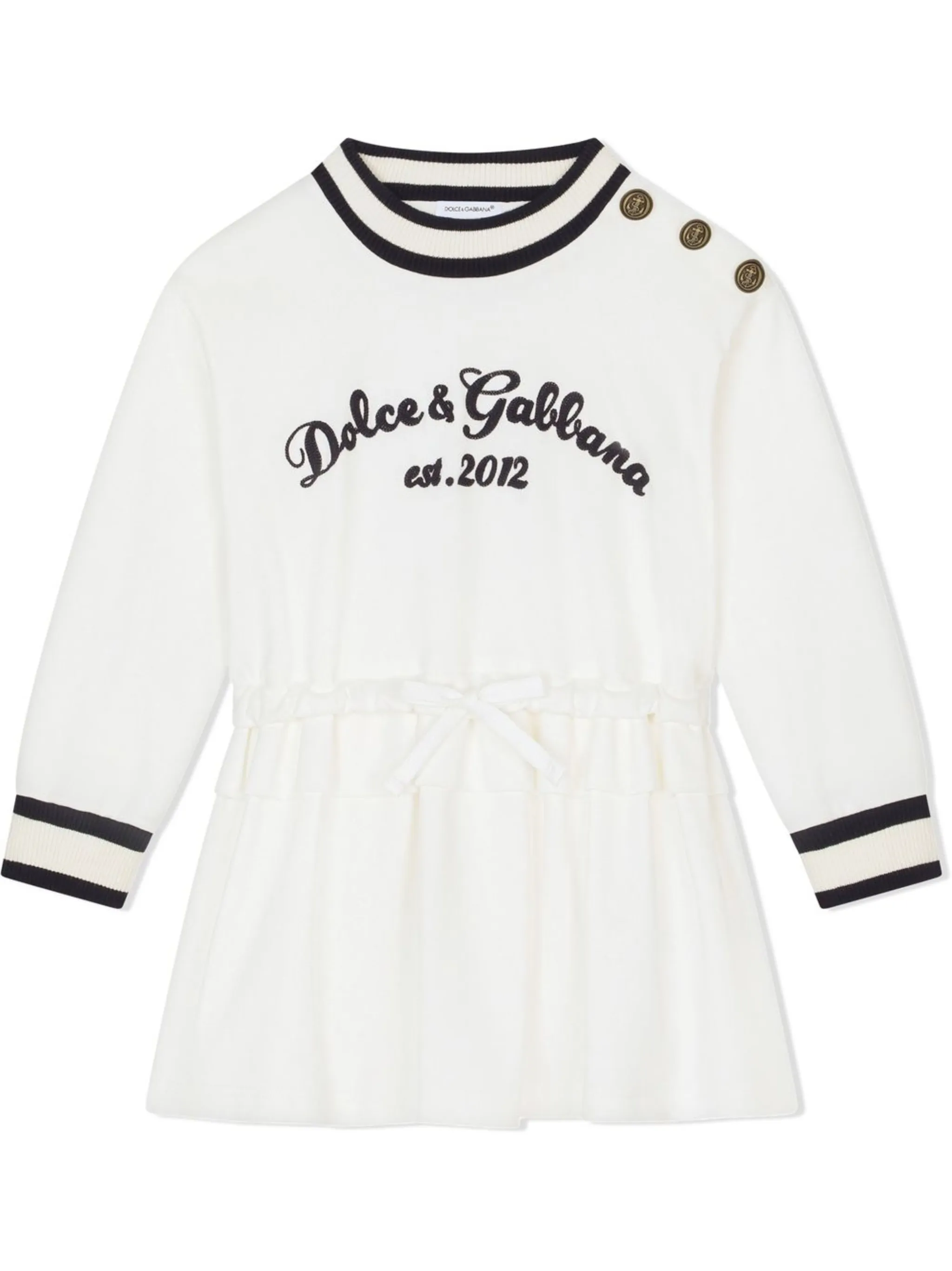 Платье с длинными рукавами и логотипом Dolce & Gabbana Kids, белый
Платье с длинными рукавами и логотипом Dolce & Gabbana Kids, белый