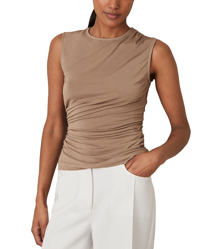 Дани Топ с рюшами REISS, коричневый
Дани Топ с рюшами REISS, коричневый