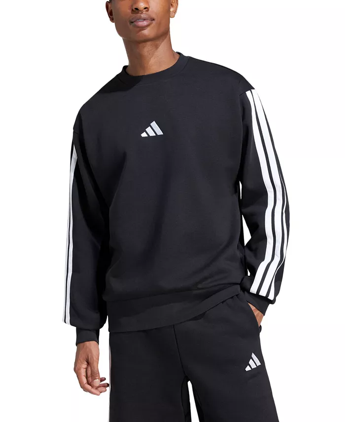 Мужской флисовый свитшот Essentials с тремя полосками Adidas, черный
Мужской флисовый свитшот Essentials с тремя полосками Adidas, черный
