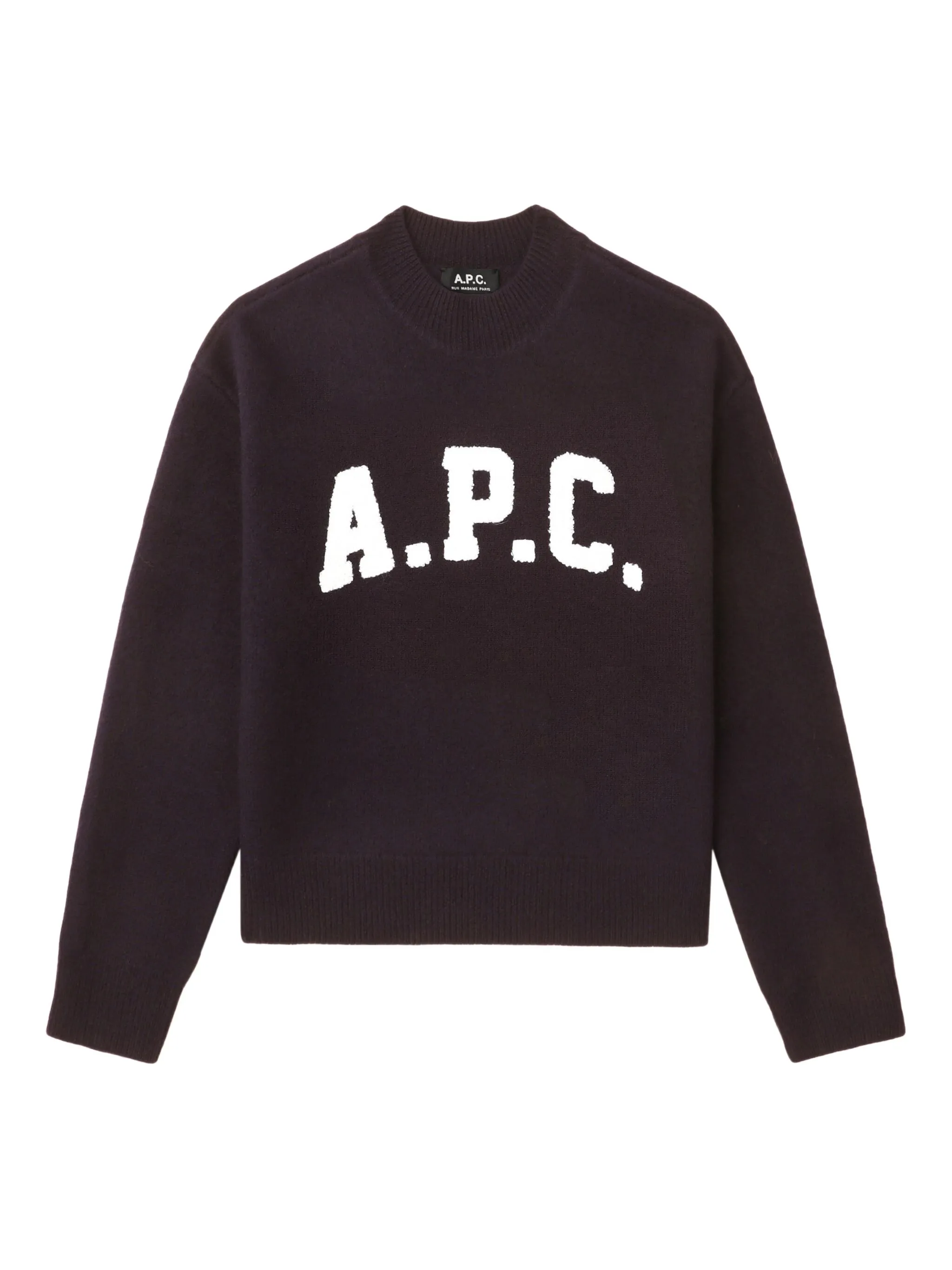Свитер с логотипом A.P.C., фиолетовый
Свитер с логотипом A.P.C., фиолетовый