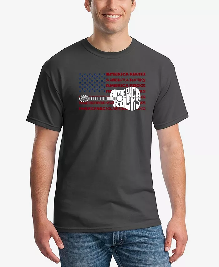 Мужская футболка America Rocks с принтом в виде слов LA Pop Art, серый
Мужская футболка America Rocks с принтом в виде слов LA Pop Art, серый