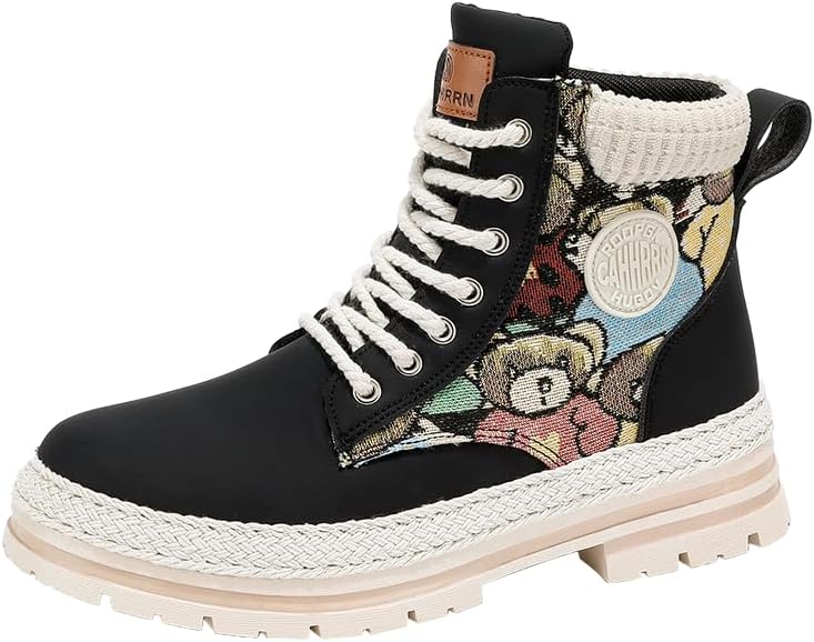 Дизайнерские боевые ботинки с рисунком медведя, гиперсветлые ботинки на платформе с шнуровкой, доступны в бежевом, белом, черном цветах, из холста и кожи Generic
Дизайнерские боевые ботинки с рисунком медведя, гиперсветлые ботинки на платформе с шнуровкой, доступны в бежевом, белом, черном цветах, из холста и кожи Generic