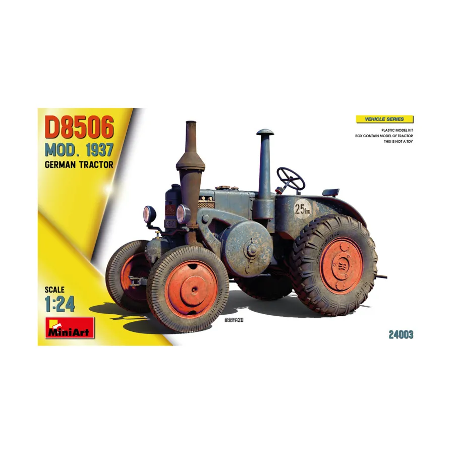 D8506 Мод. 1937 Немецкий трактор, Vehicle Series (1:24) (MiniArt Models)
D8506 Мод. 1937 Немецкий трактор, Vehicle Series (1:24) (MiniArt Models)