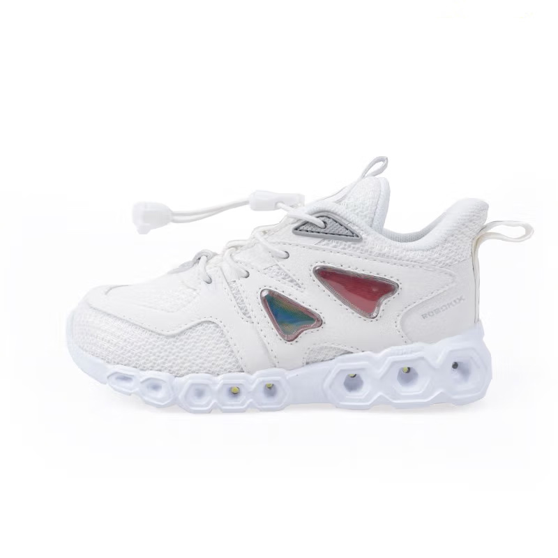 Износостойкие детские повседневные кроссовки Kids' ROBOKIX, ярко-белые (со светящимися элементами)
Износостойкие детские повседневные кроссовки Kids' ROBOKIX, ярко-белые (со светящимися элементами)
