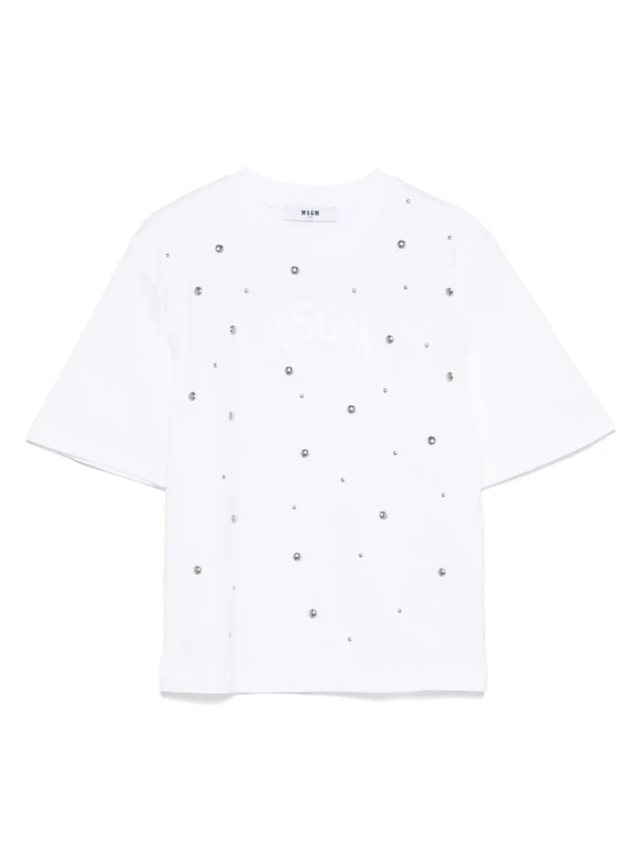 MSGM Kids футболка с заклепками, белый
MSGM Kids футболка с заклепками, белый
