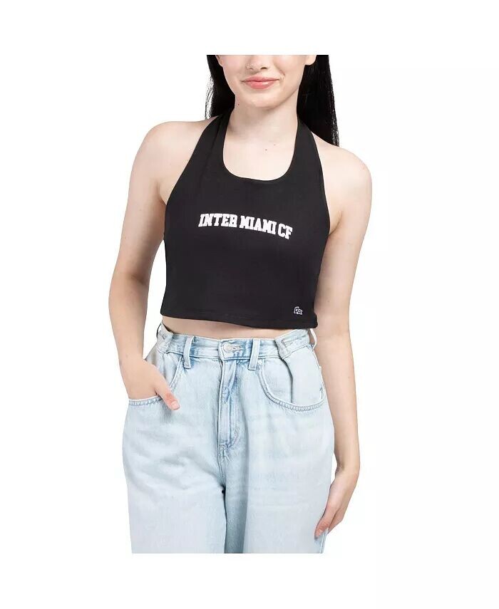 Женский черный укороченный топ Inter Miami CF Tailgate Halter Hype And Vice
Женский черный укороченный топ Inter Miami CF Tailgate Halter Hype And Vice