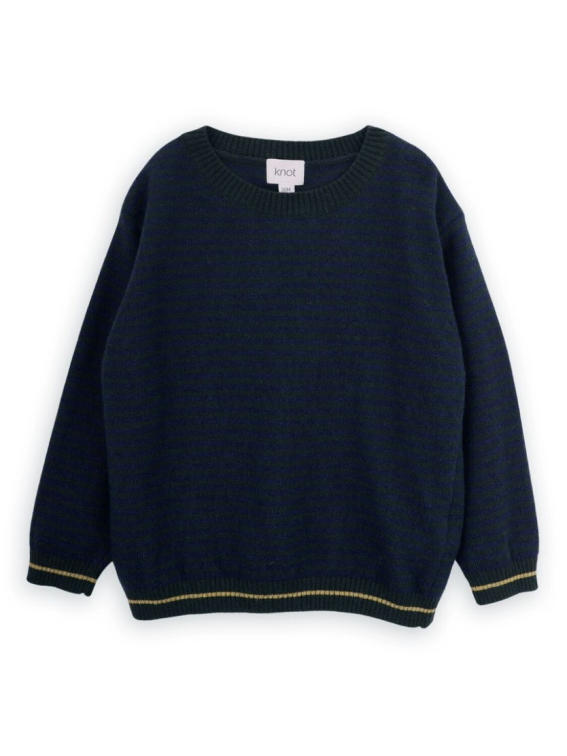 Свитер с крошечными полосками Knot, синий 
Свитер с крошечными полосками Knot, синий