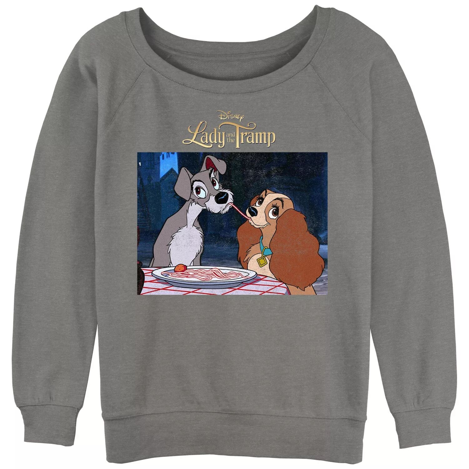 Толстовка с напуском и рисунком Disney's Lady And The Tramp для детей-спагетти с потертым портретом Disney
Толстовка с напуском и рисунком Disney's Lady And The Tramp для детей-спагетти с потертым портретом Disney