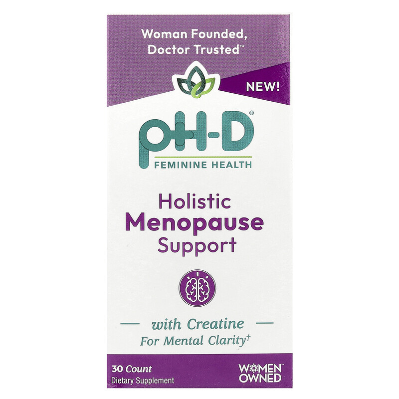 pH-D Feminine Health, Комплексная поддержка при менопаузе, 30 штук
pH-D Feminine Health, Комплексная поддержка при менопаузе, 30 штук
