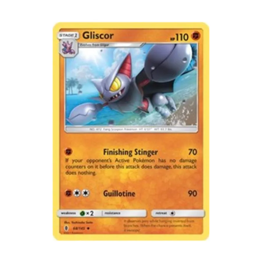 CCG Глискор (Ю) #68, Pokemon - Sun & Moon - Guardians Rising - Singles
CCG Глискор (Ю) #68, Pokemon - Sun & Moon - Guardians Rising - Singles