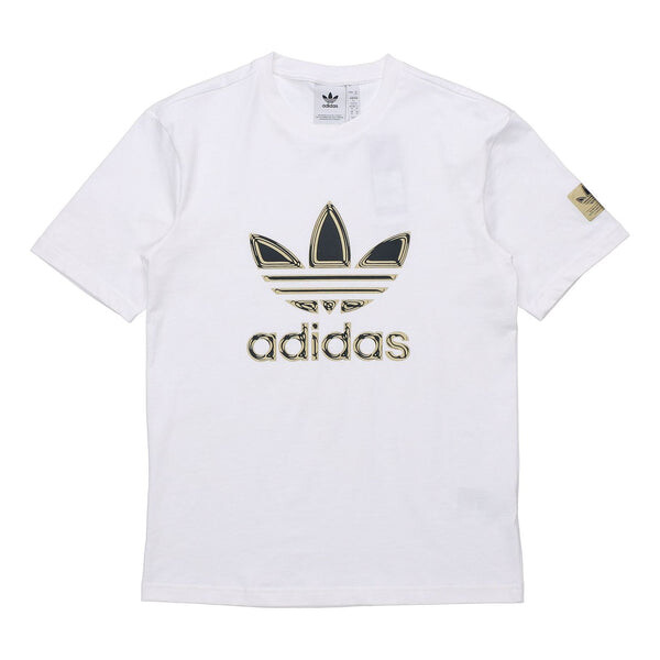 Футболка originals logo printing sports short sleeve tee 'white gold black' Adidas, белый
Футболка originals logo printing sports short sleeve tee 'white gold black' Adidas, белый