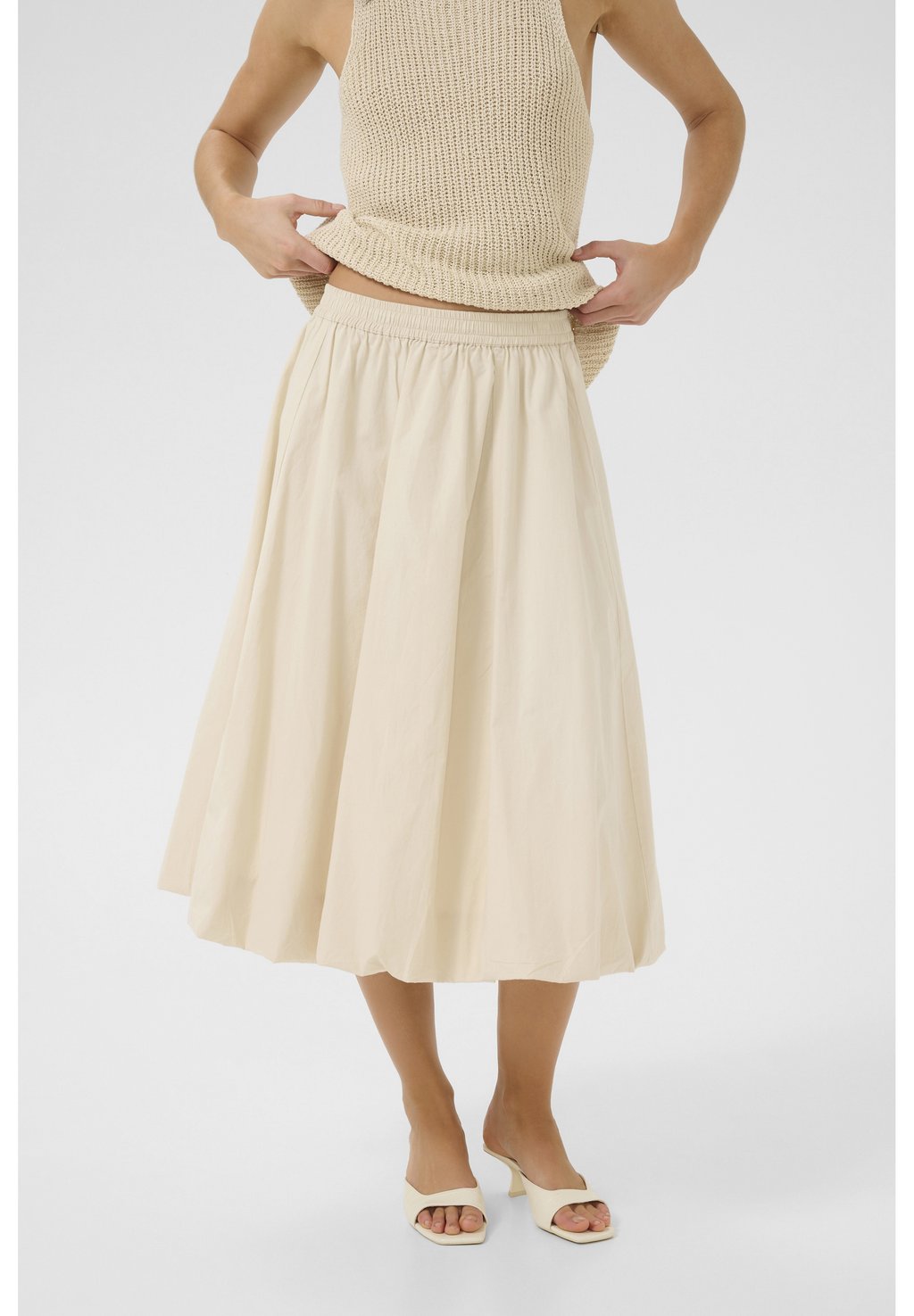 Юбка А-силуэта My Essential Wardrobe, бежевый 
Юбка А-силуэта My Essential Wardrobe, бежевый