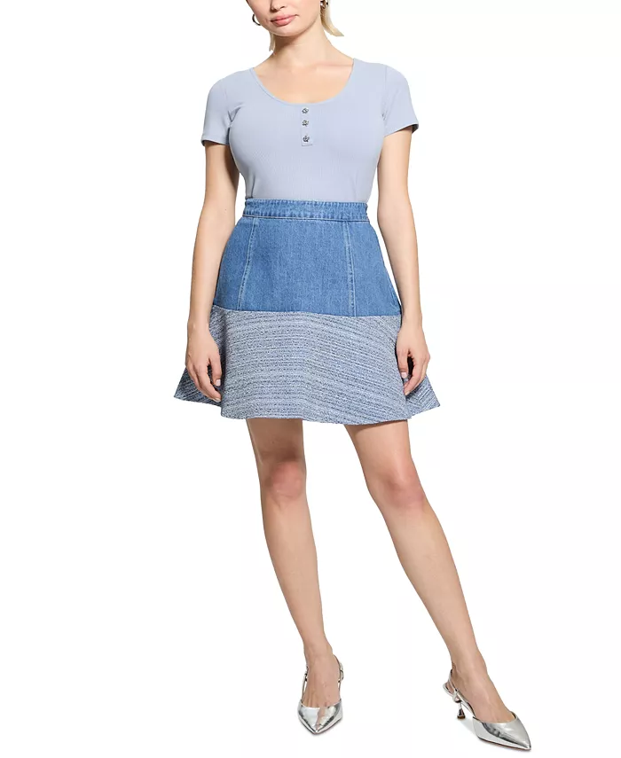 Женская юбка Elsie из микс-техники GUESS, синий
Женская юбка Elsie из микс-техники GUESS, синий