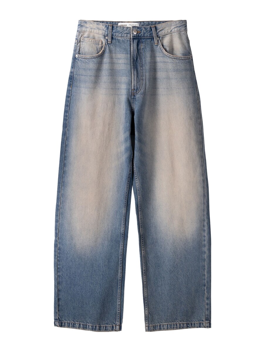 Джинсы свободного кроя Bershka, синий деним
Джинсы свободного кроя Bershka, синий деним