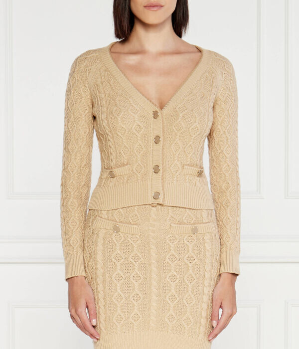 Кардиган женский Guess Jeans с v-образным вырезом, бежевый
Кардиган женский Guess Jeans с v-образным вырезом, бежевый