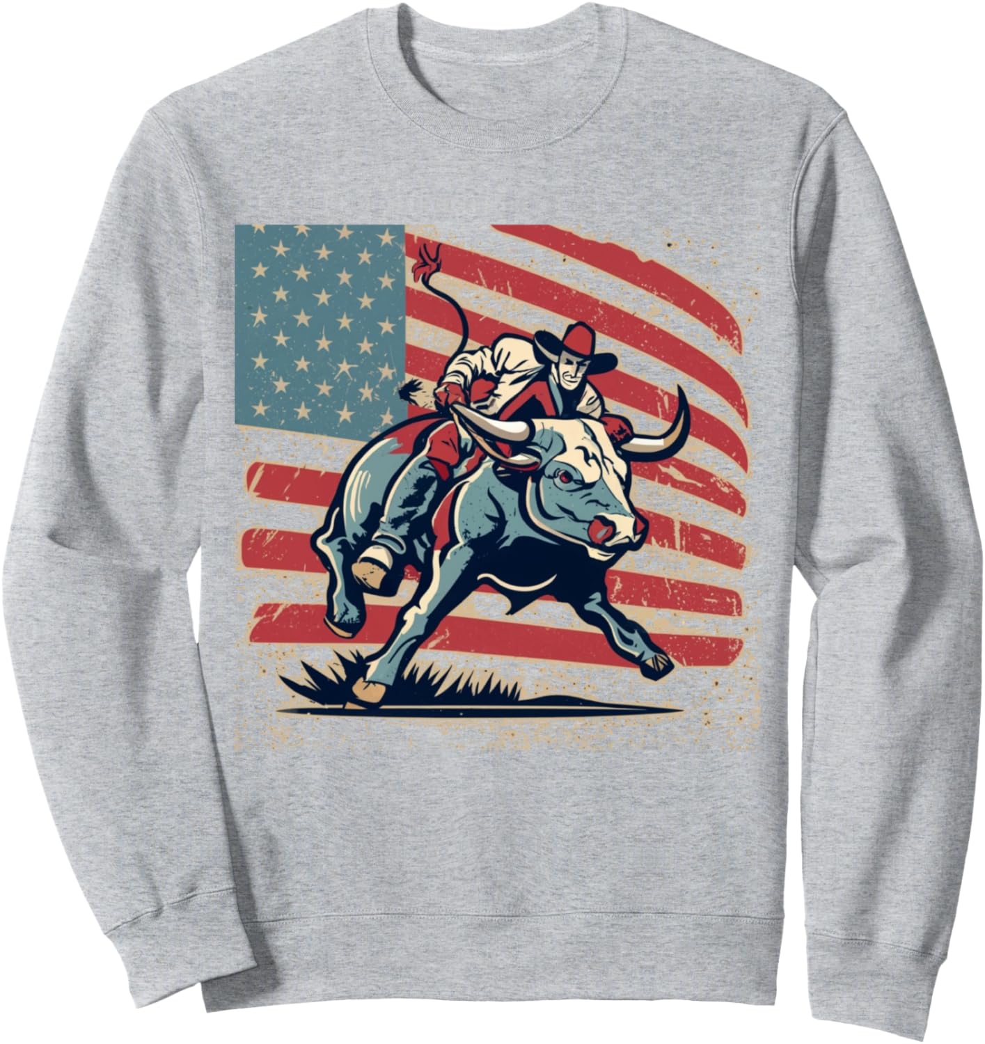 Толстовка с изображением американского флага, символизирующего родео, верховую езду на быке, ковбоя и американского флага Usa Bull-Riding America Rodeo'S Gifts, серый
Толстовка с изображением американского флага, символизирующего родео, верховую езду на быке, ковбоя и американского флага Usa Bull-Riding America Rodeo'S Gifts, серый