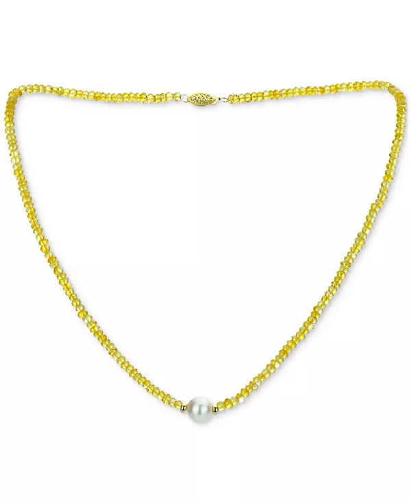 Ожерелье из нити с драгоценными камнями и культивированным жемчугом (9-10 мм) из 14-каратного желтого золота (доступно с рубинами (80-1/2 карата), сапфирами (80-1/2 карата), изумрудами (80-1/2 карата) и черной шпинелью (60-1/2 карата) Macy'S, ci...
Ожерелье из нити с драгоценными камнями и культивированным жемчугом (9-10 мм) из 14-каратного желтого золота (доступно с рубинами (80-1/2 карата), сапфирами (80-1/2 карата), изумрудами (80-1/2 карата) и черной шпинелью (60-1/2 карата) Macy'S, ci...