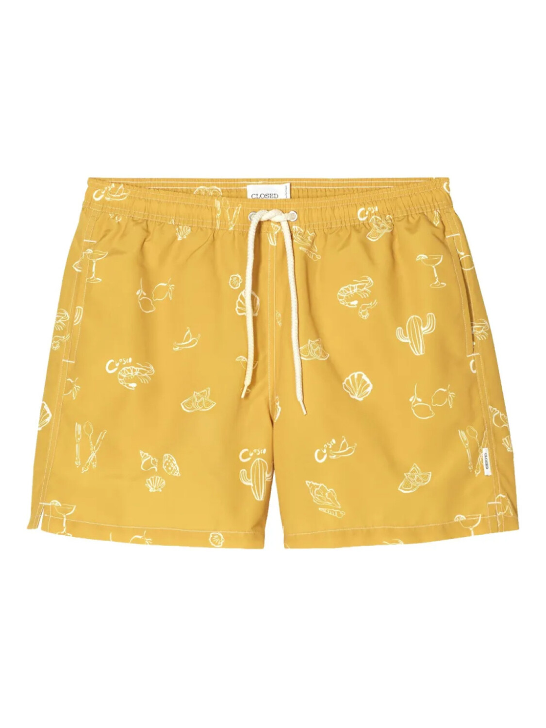Closed плавки-шорты с графичным принтом, желтый
Closed плавки-шорты с графичным принтом, желтый