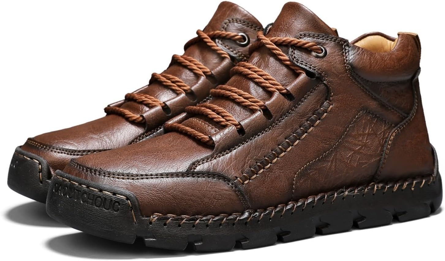 Мужские винтажные кожаные ботинки Чукка ручной работы, классические повседневные с шнуровкой, с круглым носком, высокие ботинки до щиколотки, удобные, легкие, с нескользящей подошвой, дышащие Yrzhgdl, коричневый
Мужские винтажные кожаные ботинки Чукка ручной работы, классические повседневные с шнуровкой, с круглым носком, высокие ботинки до щиколотки, удобные, легкие, с нескользящей подошвой, дышащие Yrzhgdl, коричневый