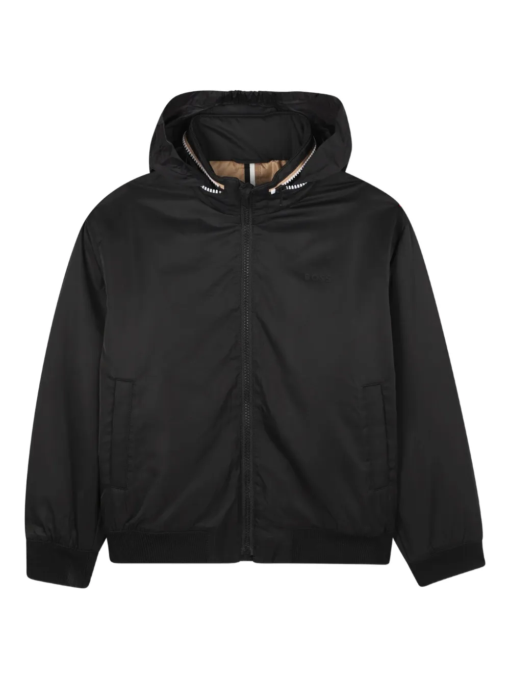 Бомбер на молнии BOSS Kidswear, черный
Бомбер на молнии BOSS Kidswear, черный