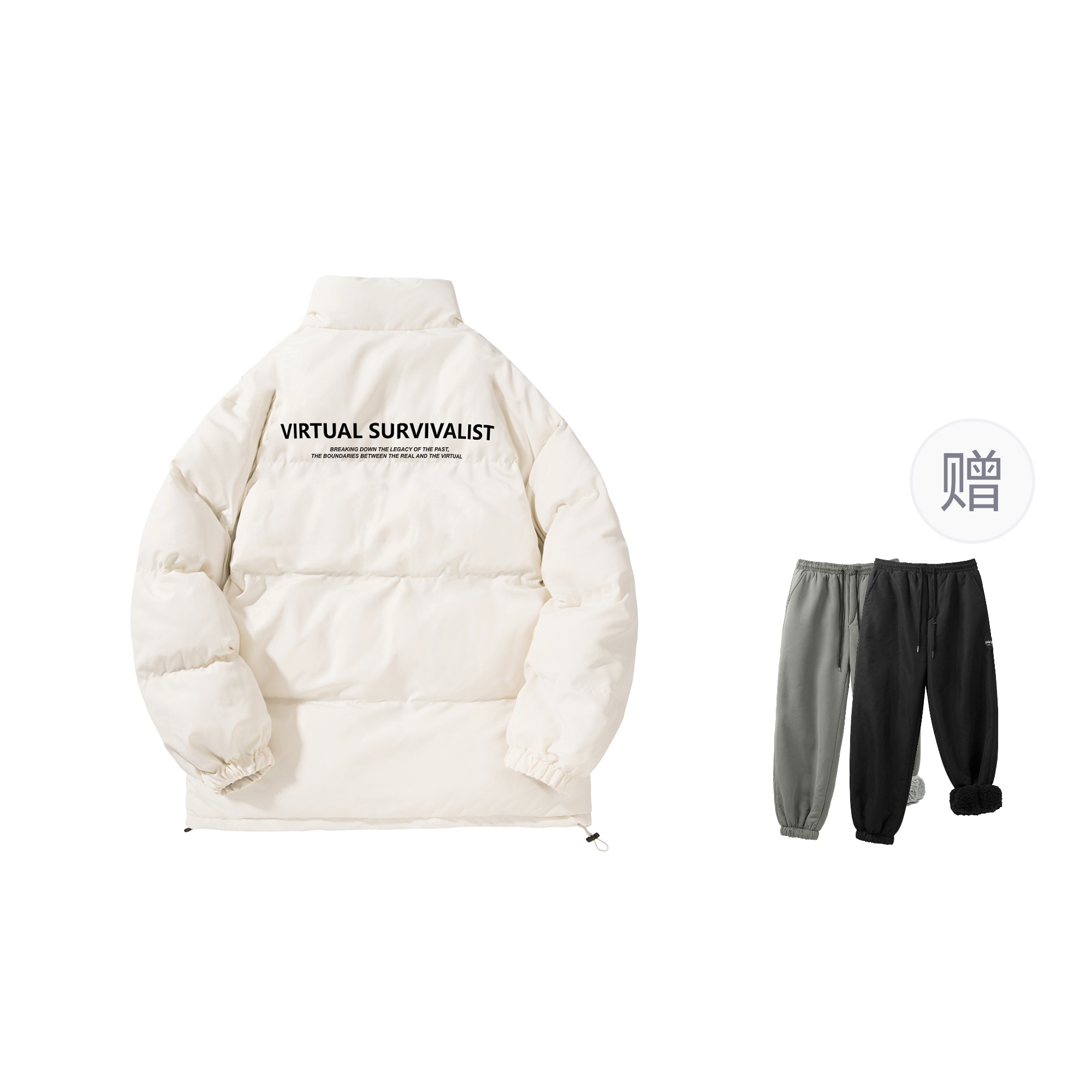 POINTLIMIT Пуховик Unisex, Ecru (Comes with HK21717A Random Fleece-Lined Pants)
POINTLIMIT Пуховик Unisex, Ecru (Comes with HK21717A Random Fleece-Lined Pants)