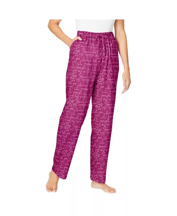 Трикотажные брюки для сна больших размеров Dreams & Co., фиолетовый
Трикотажные брюки для сна больших размеров Dreams & Co., фиолетовый